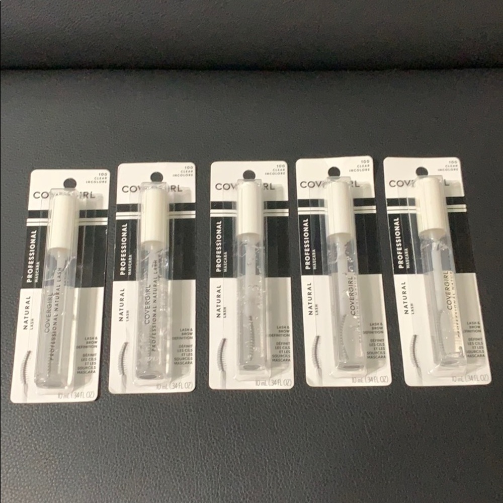 Set of 5 clear incolore lash mascara